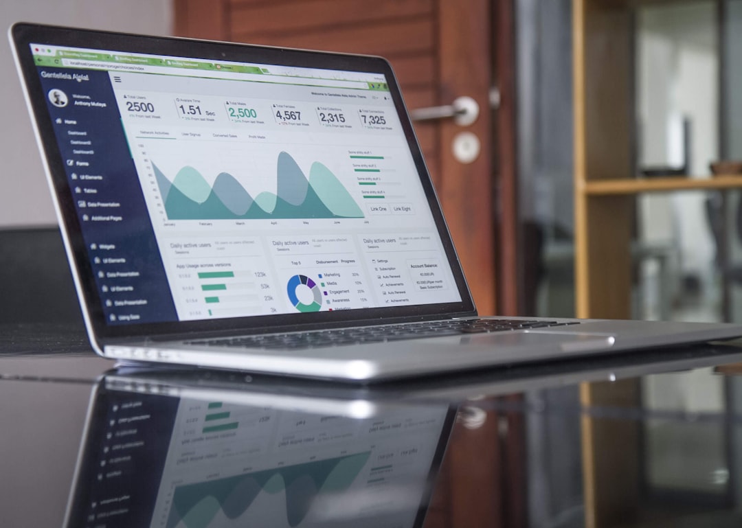Laptop displaying marketing analytics, representing AI marketing strategy. Photo by Carlos Muza on Unsplash.